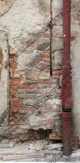 Photo Texture of Damaged Wall Brick 0004